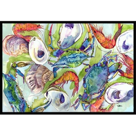 Carolines Treasures Carolines Treasures 8547JMAT Crab Indoor Or Outdoor Doormat; 24 x 36 in. 8547JMAT